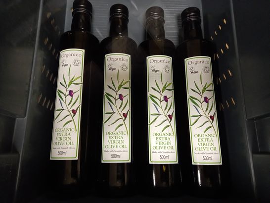 LOT OF 6 ORGANICO ORGANIC EXTRA VIRGIN OLIVE OIL (6 X 500ML)