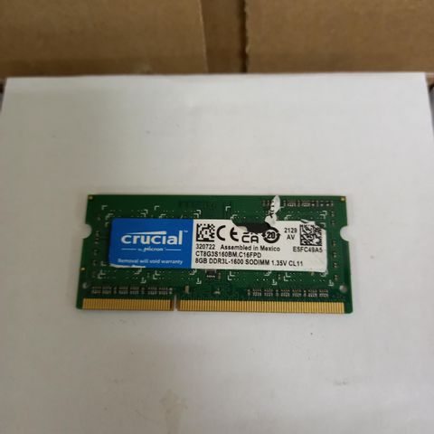 CRUCIAL 8GB DDR3 1600MHZ MEMORY FOR MAC