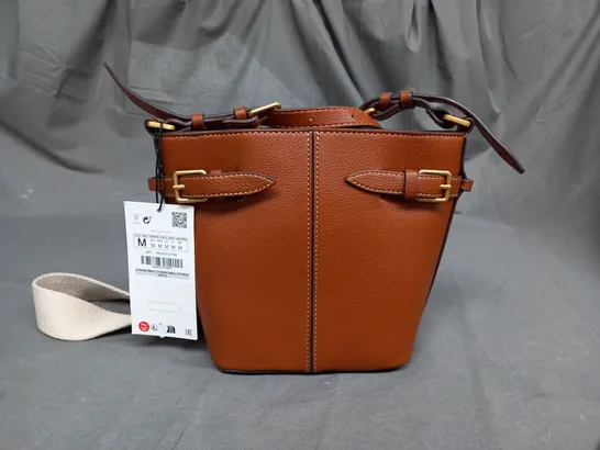 ZARA BROWN POUCH BAG 