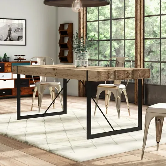 BOXED CIERRA 200cm TRESTLE DINING TABLE 