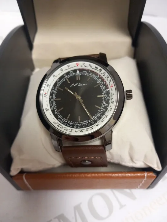 BOXED MENS LA BANUS FIELD WATCH – BRAND NEW IN BOX – 3ATM WATER RESISTANT