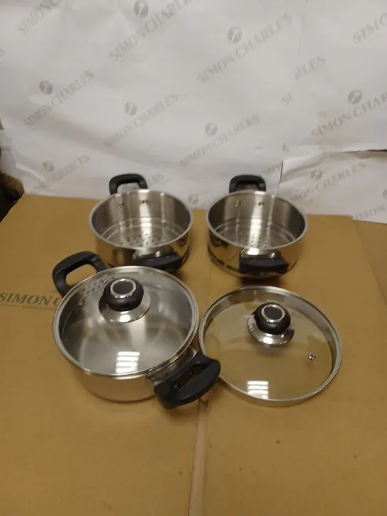 MORPHY RICHARDS 8 PIECE PAN SET