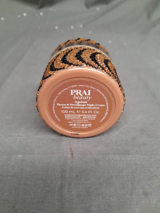 PRAI BEAUTY AGELESS THROAT AND DECOLLETAGE CREAM 100ML BRONZE