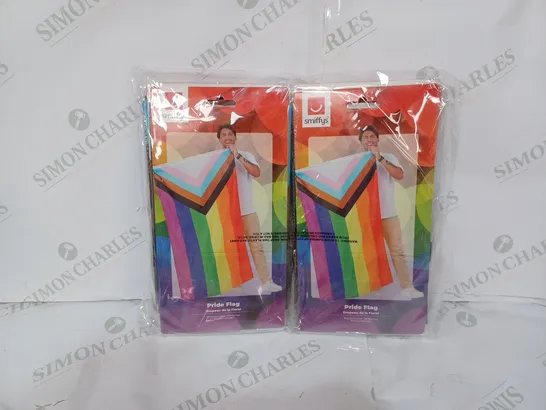 LOT TO CONTAIN 10 X SMIFFYS PRIDE FLAGS