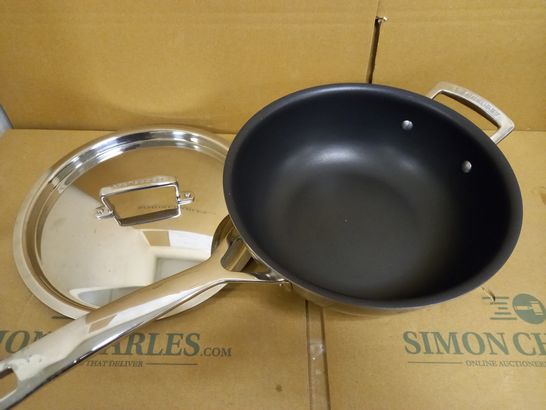 LE CREUSET 3-PLY STAINLESS STEEL NON-STICK CHEF PAN