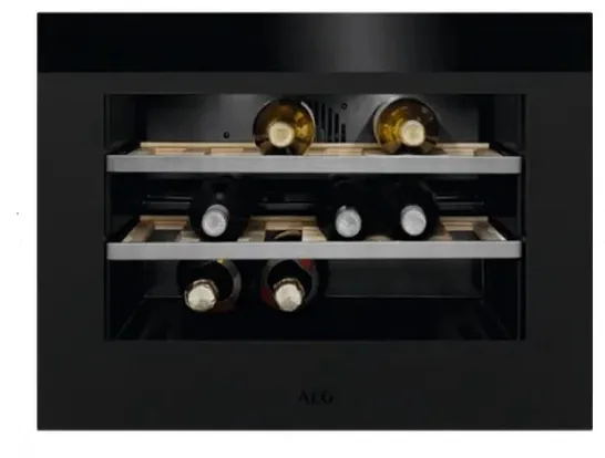 AEG KWK884520T 45 CM BUILT-IN INTEGRATED WINE CELLAR BLACK 18 BOTTLES