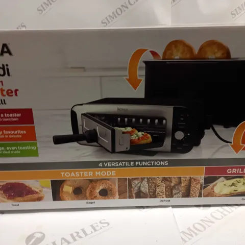 BOXED NINJA 2 IN 1 TOASTER & GRILL ST100UK