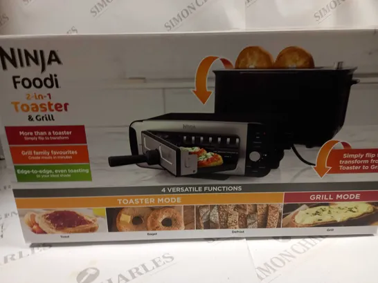 BOXED NINJA 2 IN 1 TOASTER & GRILL ST100UK