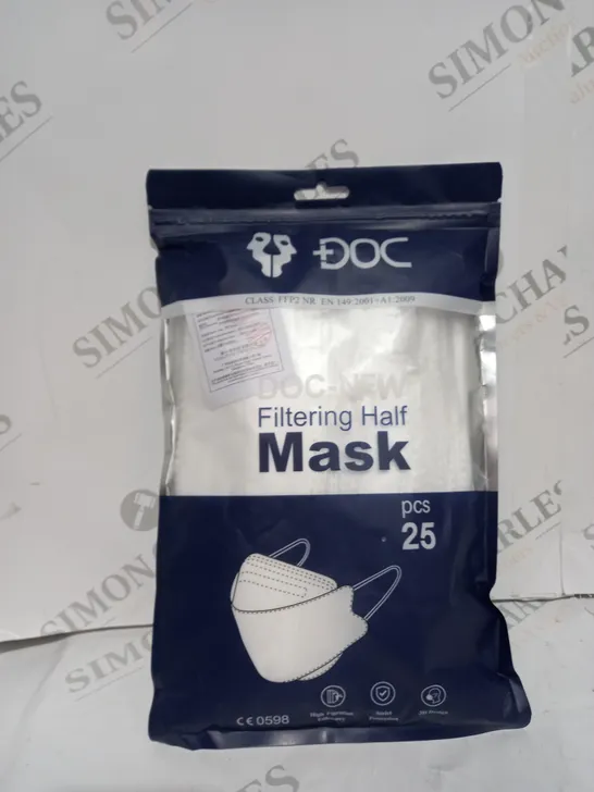 SEALED DOC FILTERING HALF MASK PCS 25