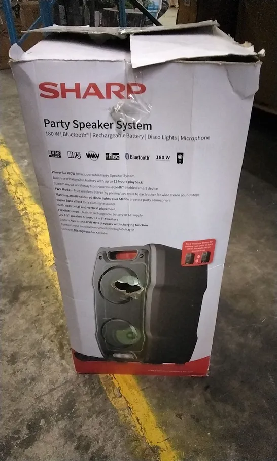 SHARP PARTY SPEAKER SYSTEM