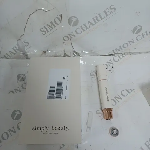 SIMPLY BEAUTY 2 IN 1 SUPER SMOOTH FACE & BROWS HAIR REMOVER, WHITE