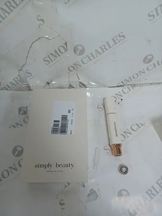 SIMPLY BEAUTY 2 IN 1 SUPER SMOOTH FACE & BROWS HAIR REMOVER, WHITE