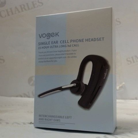 VOGEK SINGLE EAR CELL PHONE HEADSET 