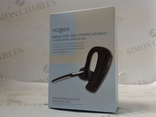 VOGEK SINGLE EAR CELL PHONE HEADSET 