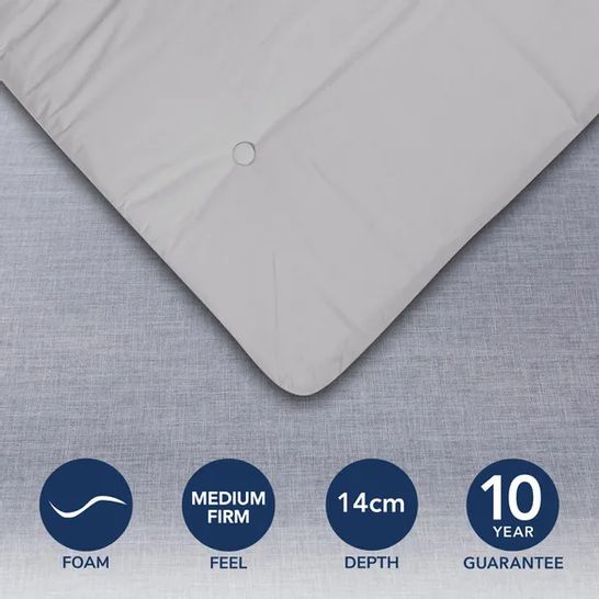 BOXED MITO DOUBLE MATTRESS LIGHT GREY 