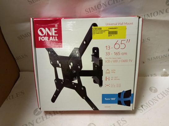 ONE FOR ALL SMART LINE UNIVERSAL WALL MOUNT FOR TVS 13-65 INCH