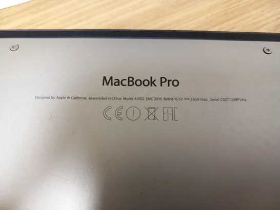 APPLE MACBOOK PRO (A1502 EARLY 2015)