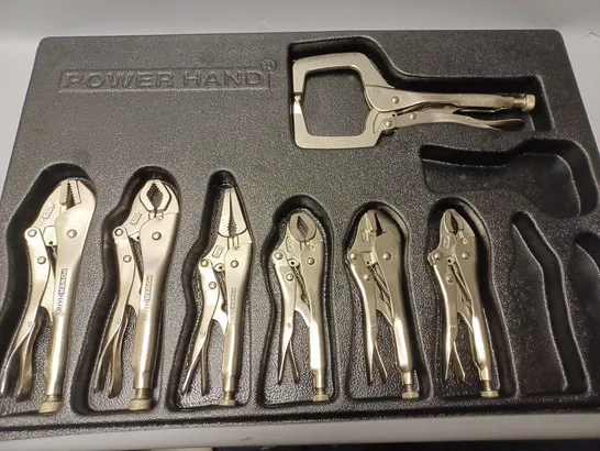 POWERHANDS 7 PIECE LOCKING PLIERS SET 