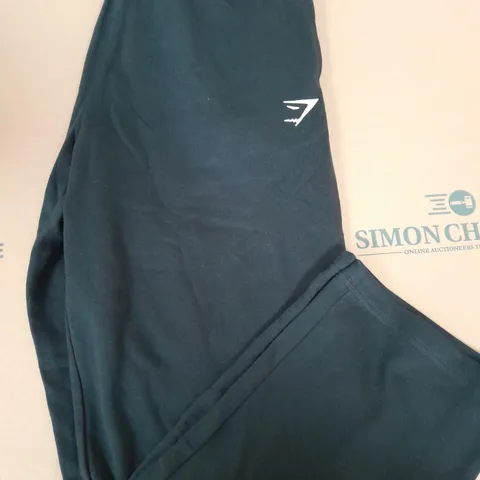 GYMSHARK BLACK TRACKSUIT BOTTOMS - SIZE MMEDIUM