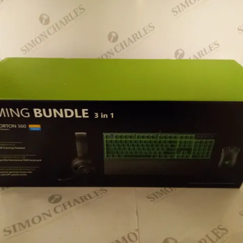 BRAND NEW BOXED GAMING BUNDLE 3 IN 1 TO INCLUDE RAZER KRAKEN V3 X WIRED USB GAMING HEADSET, RAZER ORNATA V3 X LOW PROFILE MEMBRANE  RGB KEYBOARD AND RAZOR DEATHADDER ESSENTIAL GAMING MOUSE