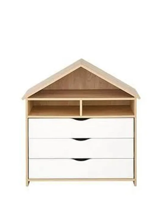 BOXED KIDS HOUSE 3 DRAWER CHEST RRP £149