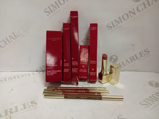 LOT OF 10 CLARINS MAKE-UP ITEMS