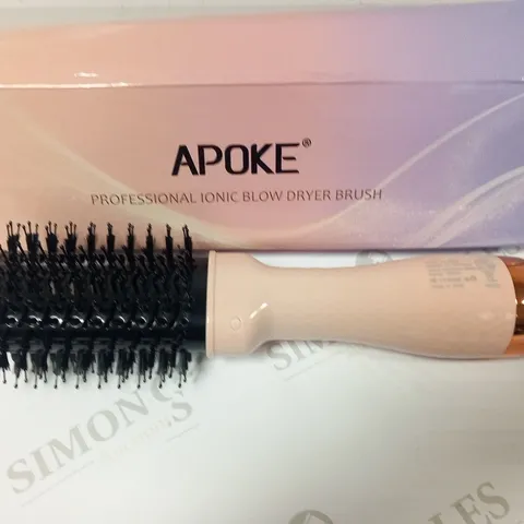 BOXED APOKE PROFESSIONAL IONIC BLOW DRYER BRUSH 