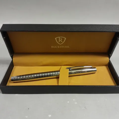 RUCKSTUHL STAINLESS STEEL LUXURY PEN IN GIFT BOX