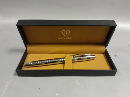 RUCKSTUHL STAINLESS STEEL LUXURY PEN IN GIFT BOX