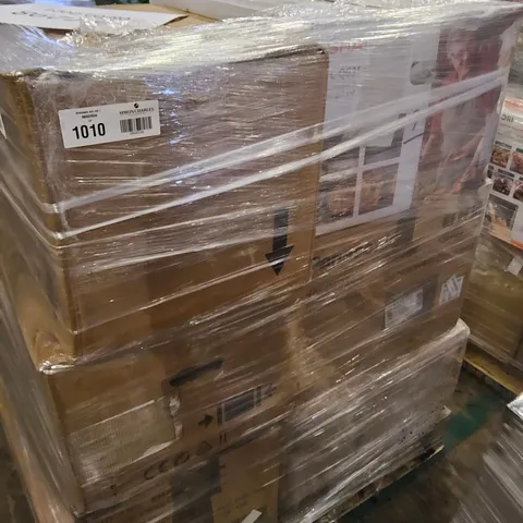 PALLET OF APPROXIMATELY 12 UNPROCESSED RAW RETURN MICROWAVE OVENS TO INCLUDE;