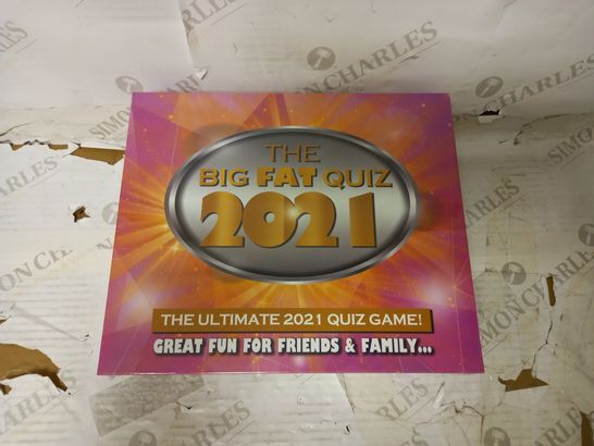 BOX OF 3 BOXED AND SEALED BIG FAT QUIZ 2021 GAME 