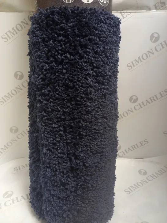 MUDDLE WASHABLE SHAGGY RUG NAVY