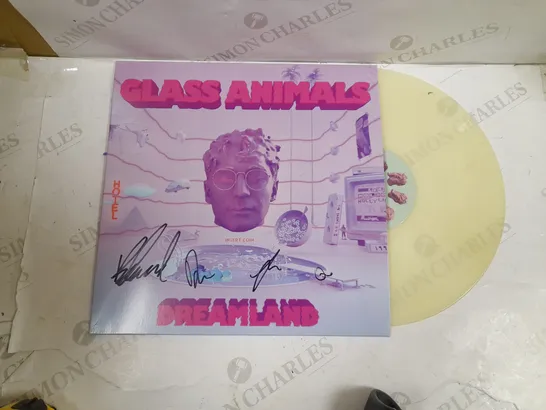 GLASS ANIMALS DREAMLAND: REAL LIFE EDITION - LIMITED EDITION GLOW IN THE DARK VINYL (SIGNED HOWEVER UNABLE TO TELL AUTHENTICITY)