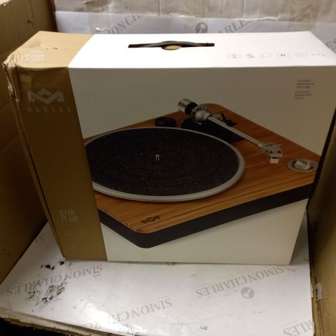 BOXED HOUSE OF MARLEY STIR IT UP RECORD PLAYER