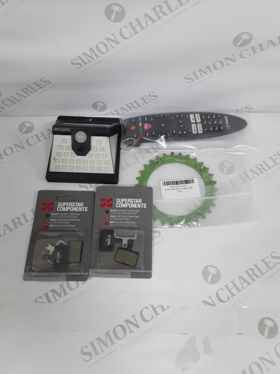 LARGE ASSORTMENT OF HOUSEHOLD PRODUCTS TO INCLUDE FREESAT REMOTE, SUPERSTAR COMPONENT AND SPY LIGHT