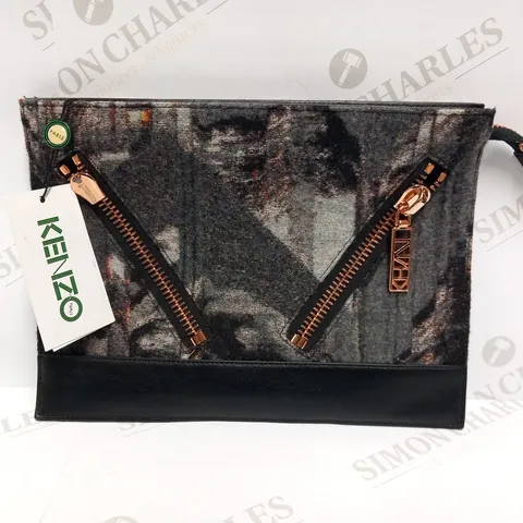 KENZO CLUTCH BAG ANTHRACITE