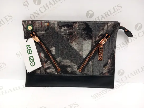 KENZO CLUTCH BAG ANTHRACITE