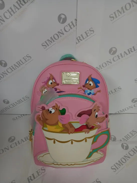 WALT DISNEY PRINCESS CINDERELLA GUS AND JACK TEACUP MINI BACKPACK 