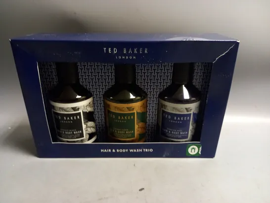 BOXED TED BAKER LONDON HAIR AND BODY WASH TRIO