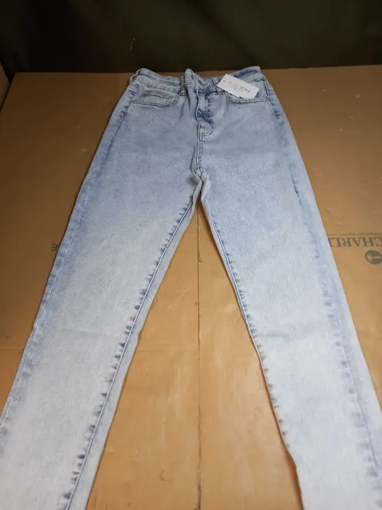 IN THE STYLE WASHED DENIM JEANS - UK 14