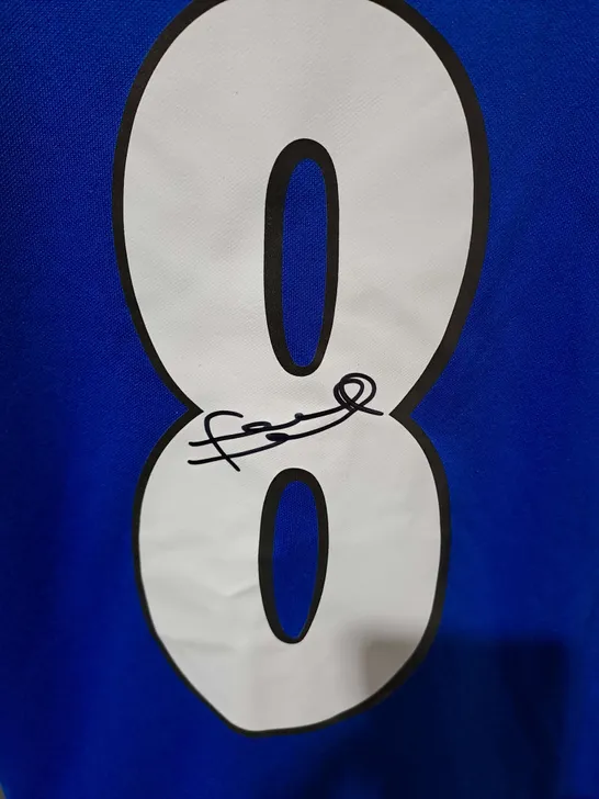 SCORE DRAW CHELSEA FOOTBALL CLUB FRANK LAMPARD 8 SIGNED SHIRT - XL