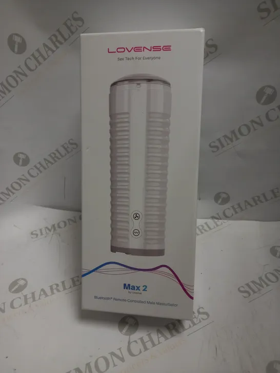 BOXED LOVENSE MAX 2 BLUETOOTH REMOTE CONTROLLED MALE MASTURBATOR