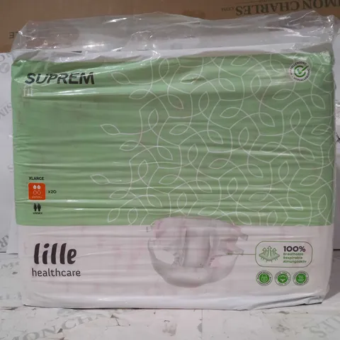 LILLE HEALTHCARE SUPREM FIT PACK OF APPROXIMATELY 20 XL INCONTINENCE SLIPS