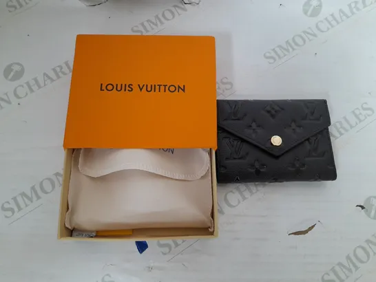 BOXED LOUIS VUITTON PARIS PURSE IN BLACK
