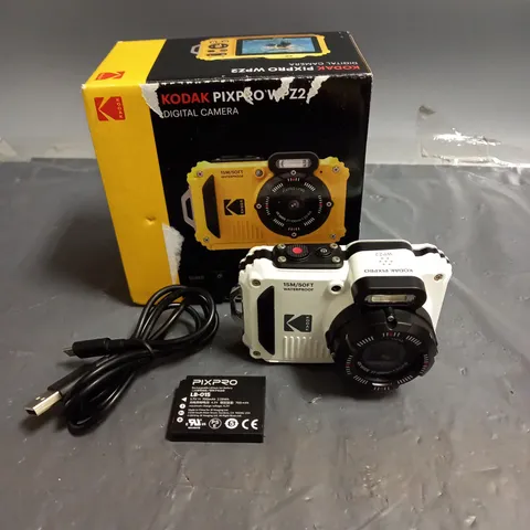 BOXED KODAK PIXPRO WPZ2 DIGITAL CAMERA IN WHITE