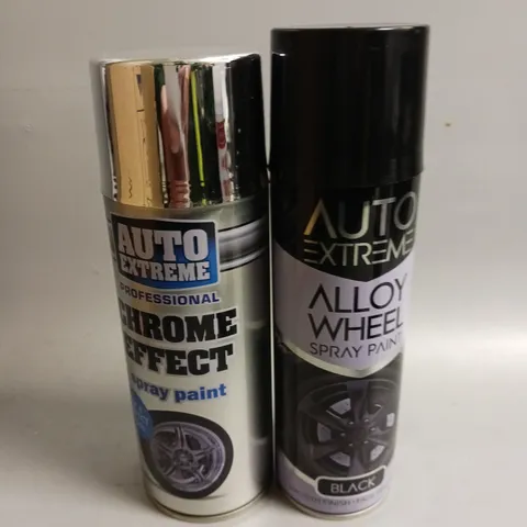 APPROXIMATELY 50 AUTO EXTREME AEROSOLS TO INCLUDE CHROME EFFECT SPRAY PAINT & ALLOY WHEEL SPRAY PAINT IN BLACK - COLLECTION ONLY 