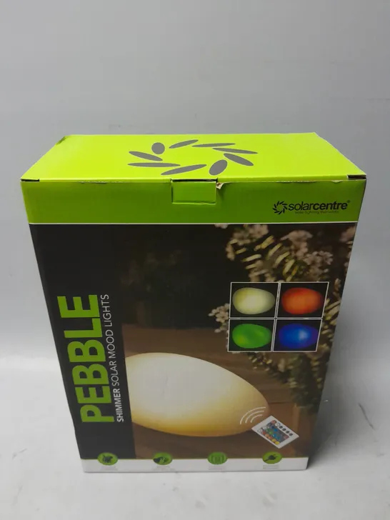 BOXED SOLARCENTRE PEBBLE SOLAR LAMP