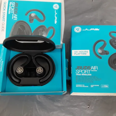 BOXED JLAB JBUDS AIR SPORTS TRUE WIRELESS EARBUDS