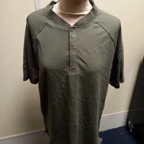 GMYSHARK REST DAY COMMUTE POLO SHIRT, DUSTY OLIVE, XXL