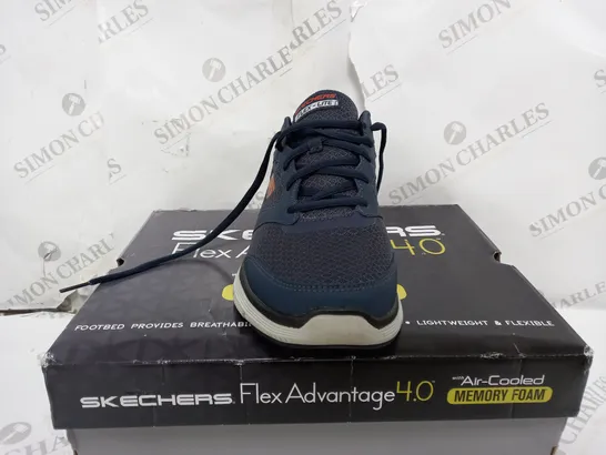 SKETCHERS TRAINER NAVY  SIZE 8 (MENS)